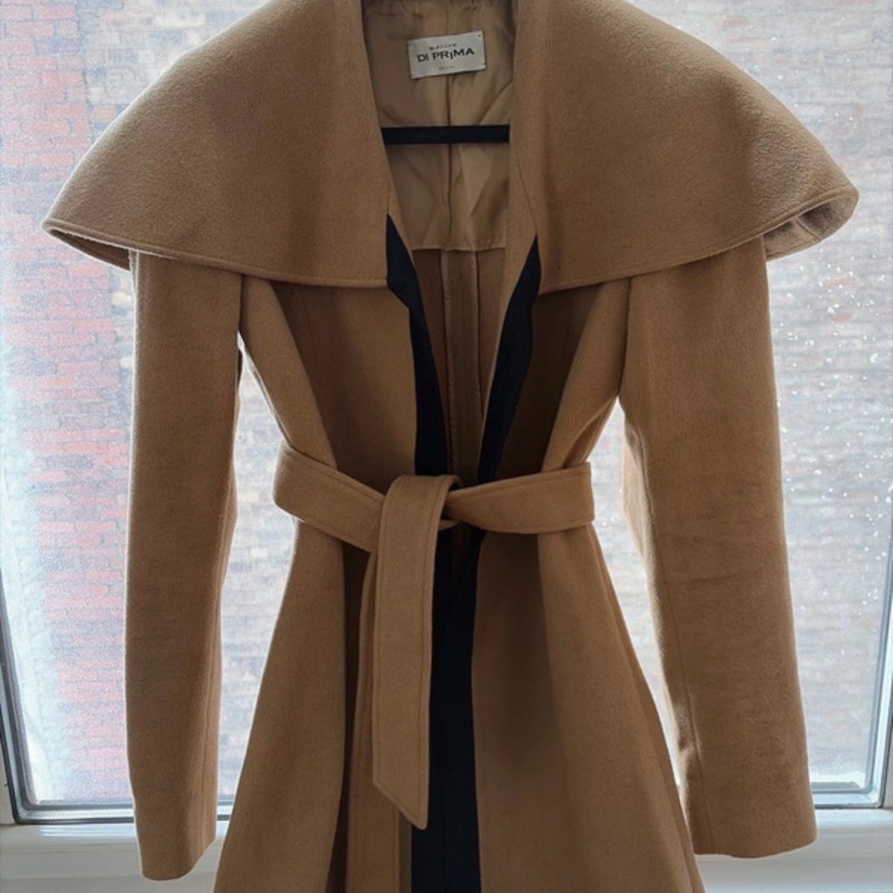 DI PRIMA Women's Cape Coat Cashmere size Xs